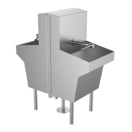 Wall Mounted Tap Stainless Steel Trough Sink Island Featuring the Dyson ...